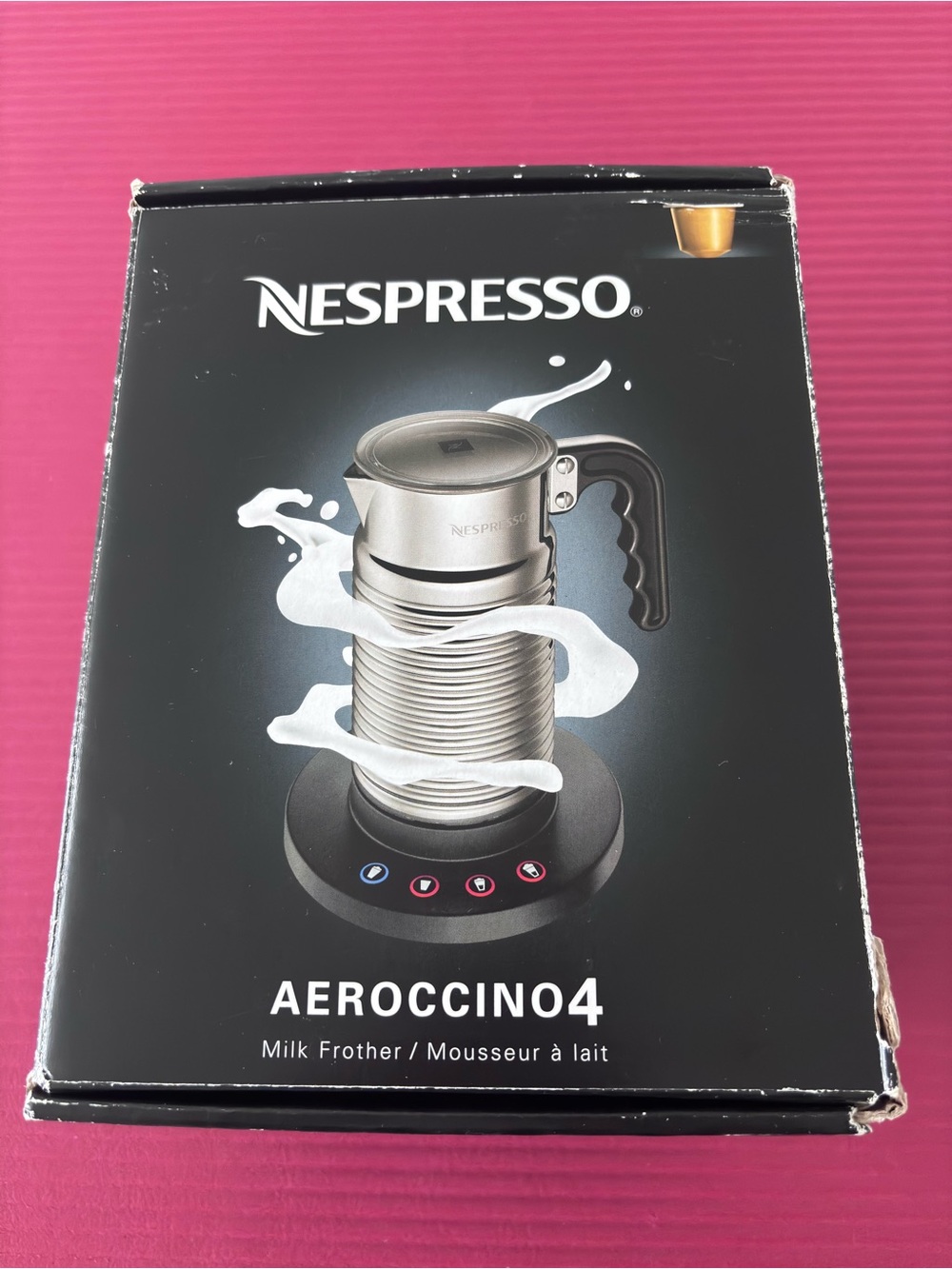 NESPRESSO Aeroccino 4 Milk Frother - Chrome